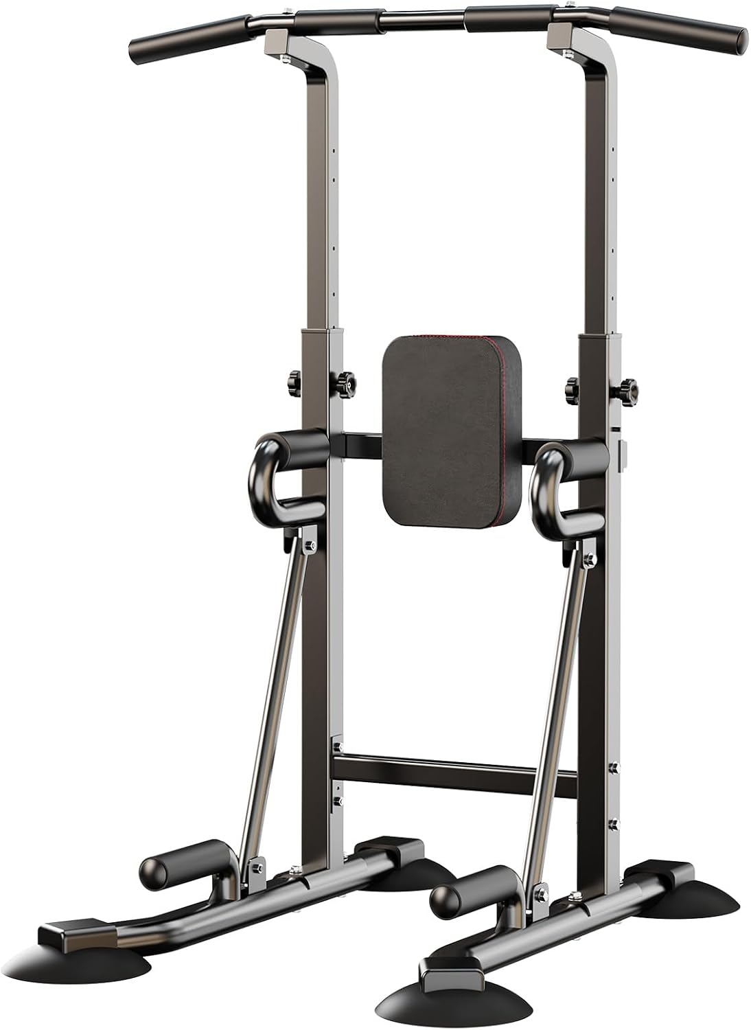 Pull Up Bar - แท่นบาร์โหนแบบพาวเวอร์ทาวเวอร์สำหรับใช้ในบ้าน อุปกรณ์ออกกำลังกายแบบตั้งพื้นอเนกประสงค์ แข็งแรงทนทาน สำหรับการโหนบาร์ ดิปส์ ยกขา