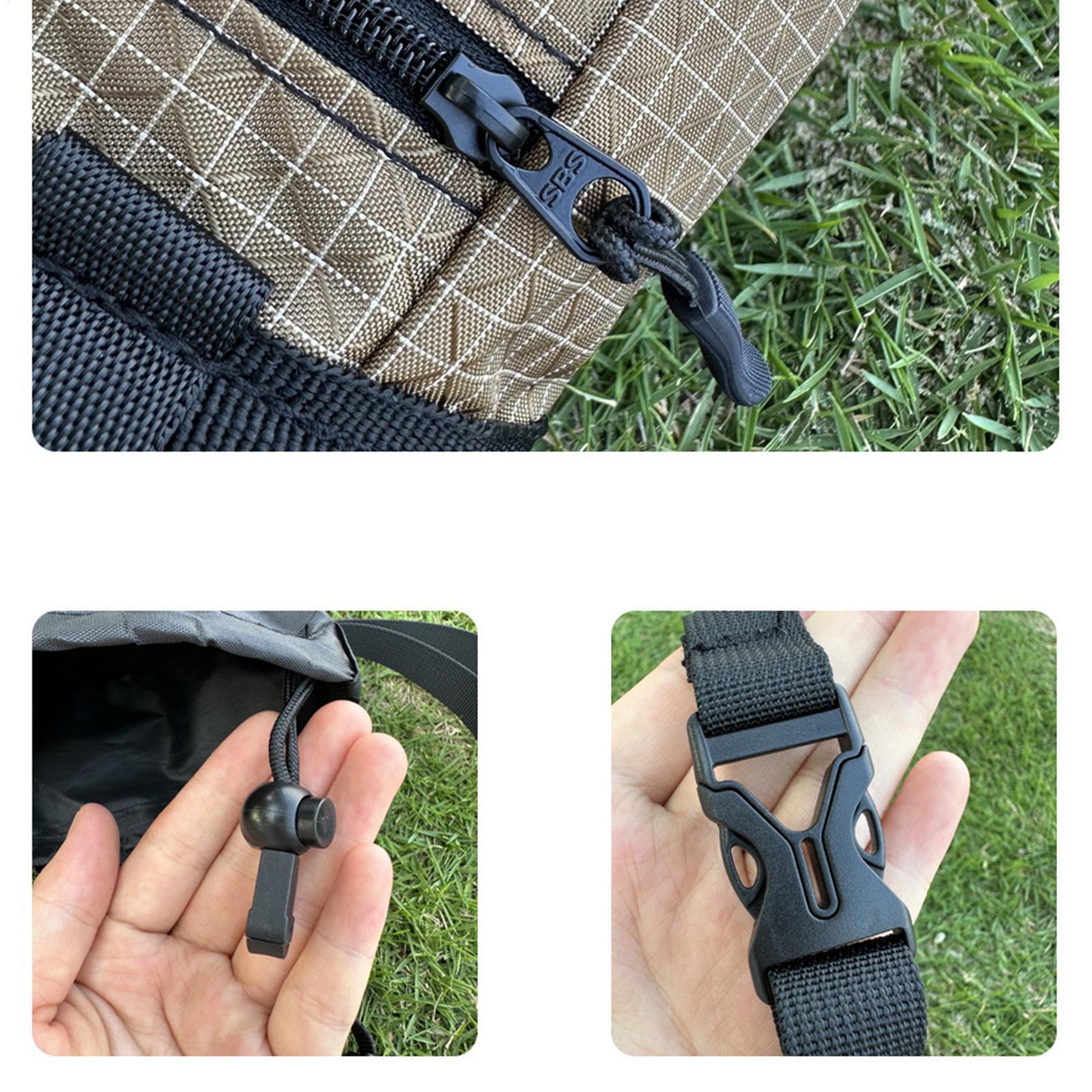 Chalk Bag - ถุงชอล์กสำหรับปีนเขาขนาดใหญ่ ถุงใส่ชอล์กแบบมีซิป ใช้งานง่าย กระเป๋าใส่อุปกรณ์ยกน้ำหนัก สำหรับกีฬาในร่มและกลางแจ้ง