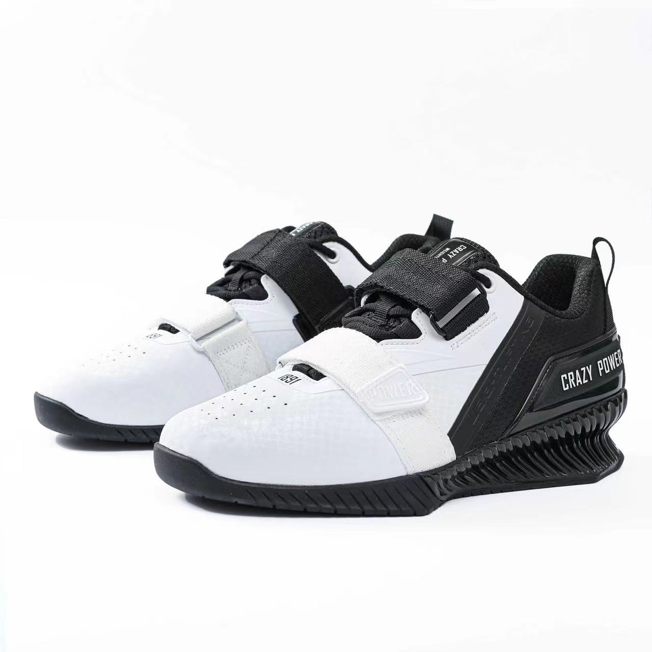 Weightlifting Shoes - ยี่ห้อ Crazy Power รูปแบบมังกรยกน้ําหนักรองเท้าผู้ชายผู้หญิง HOOK LOOP