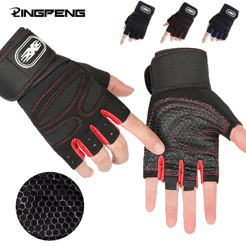 Weightlifting Gloves - ถุงมือยิม ถุงมือฟิตเนส ถุงมือยกน้ำหนัก ถุงมือเพาะกาย ถุงมือออกกำลังกาย ถุงมือปั่นจักรยาน