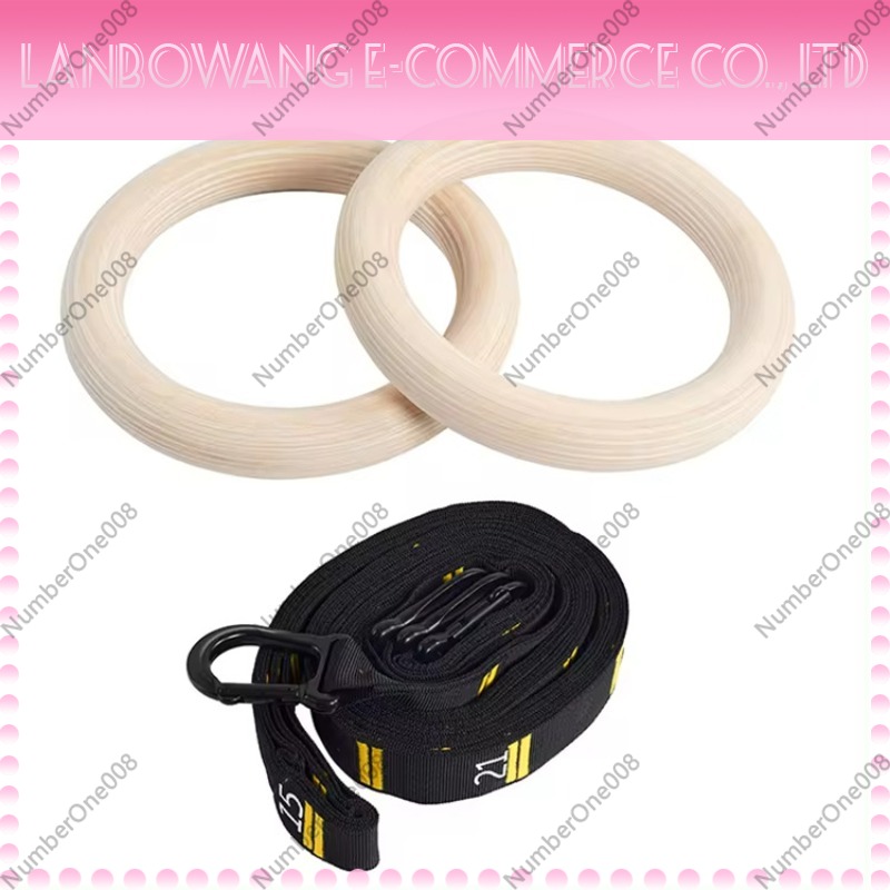 Gymnastic Ring - ชุดห่วงออกกำลังกายไม้เบิร์ชแข็งแรง สำหรับออกกำลังกายในร่ม ที่บ้าน ฝึกความแข็งแรงของร่างกาย และคาร์ลิสเทนิกส์