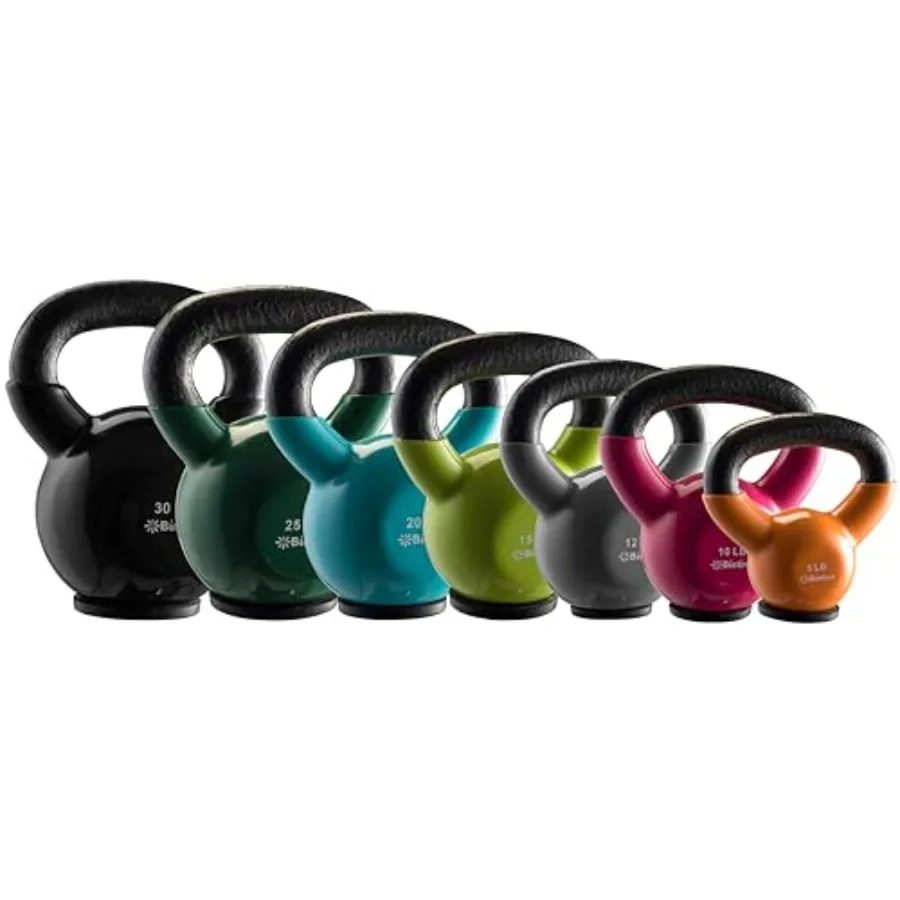 Kettlebell - ชุดเวทเทรนนิ่งแบบเคทเทิลเบล - เหล็กหล่อ - สีดำ -