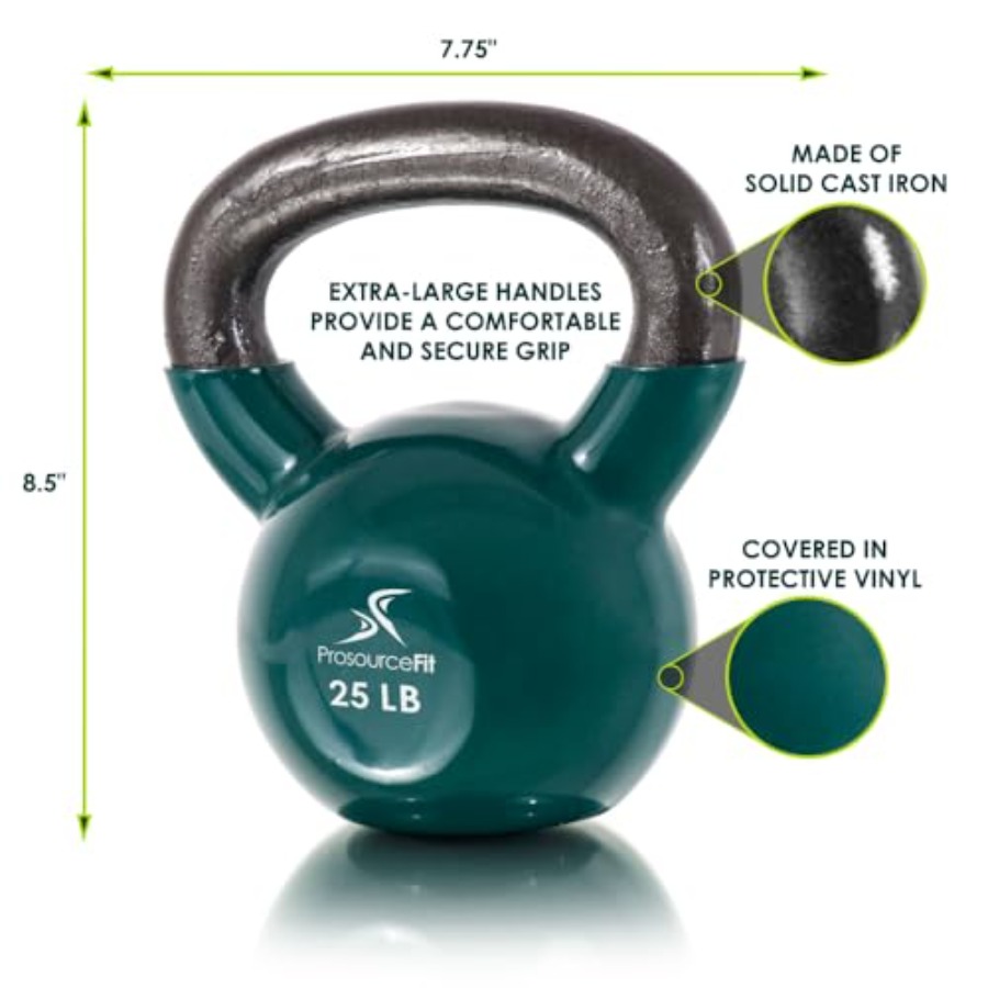 ดัมเบลเหล็กเคลือบไวนิลสำหรับกา - Kettlebell บทวิจารณ์และราคา
