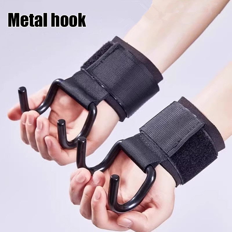 【F】2 ชิ้น ตะขอสำหรับยกน้ำหนัก  - Weightlifting Gloves บทวิจารณ์และราคา