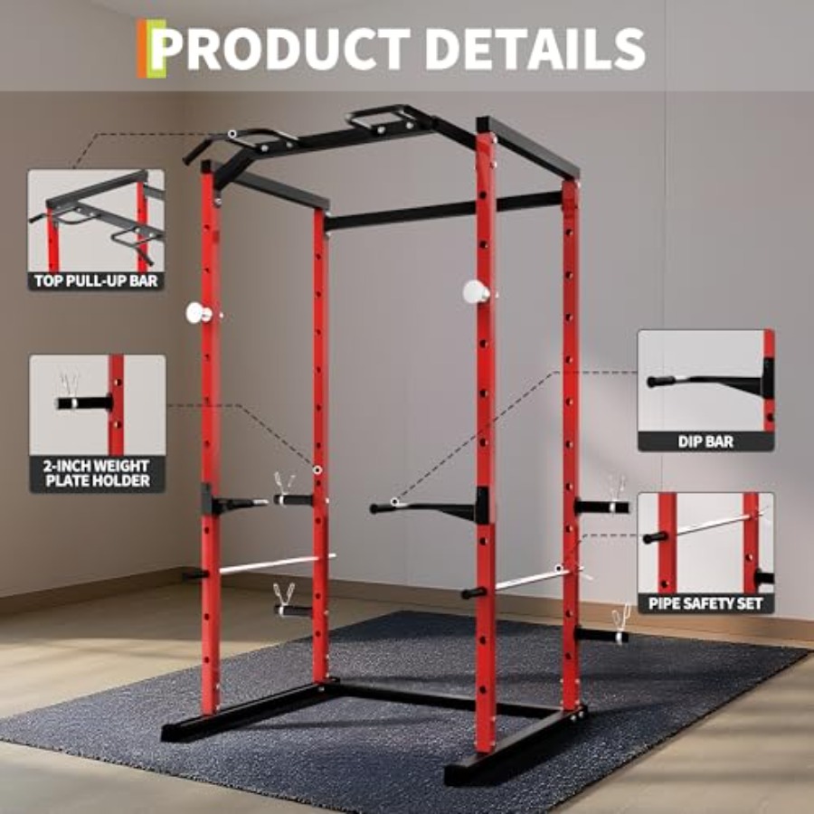 กรงยกน้ำหนักแบบ Heavy-Duty พร้ - Pull Up Bar บทวิจารณ์และราคา