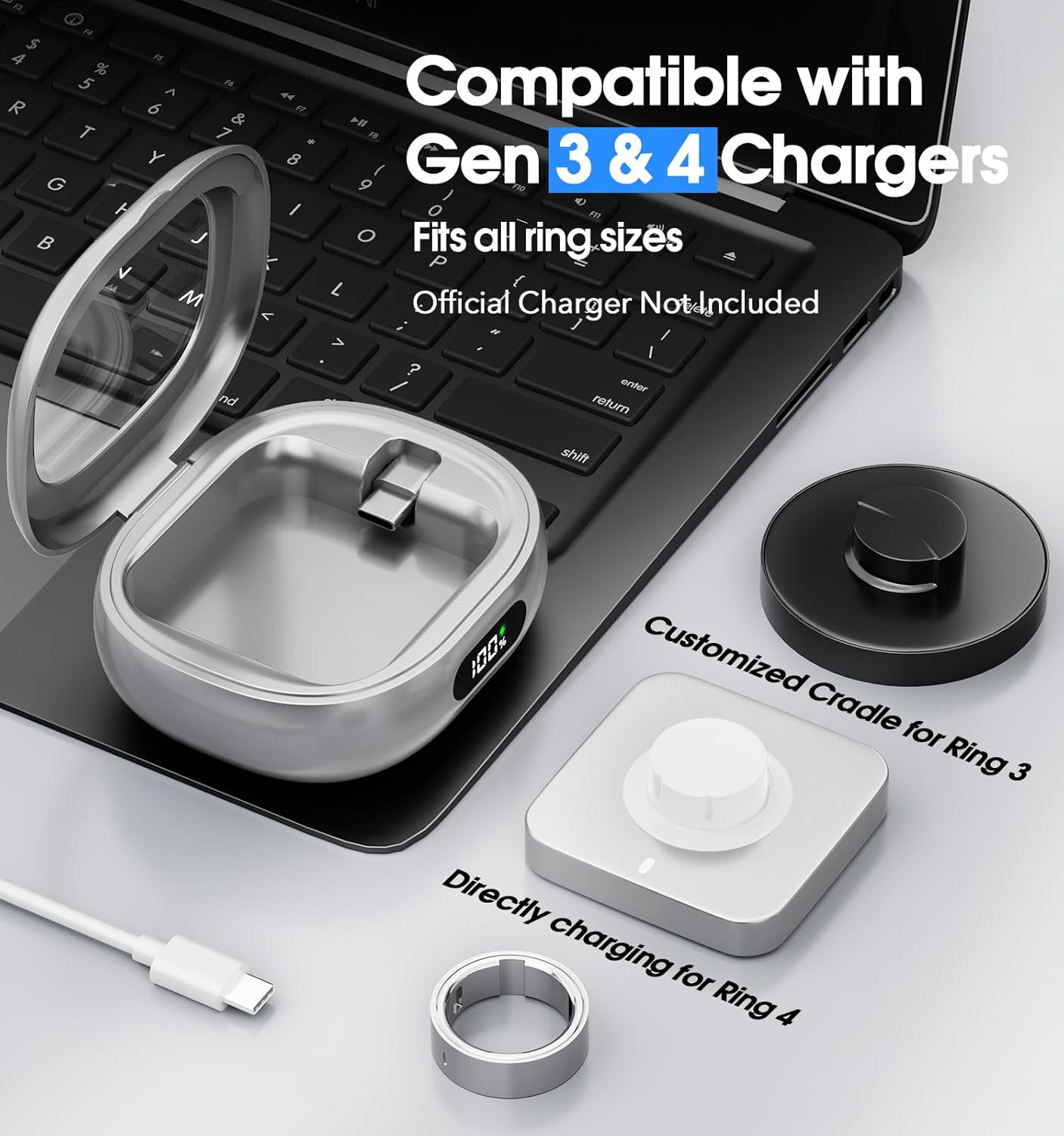 กล่องชาร์จแบบพกพาสำหรับแหวนสมา - Gymnastic Ring บทวิจารณ์และราคา